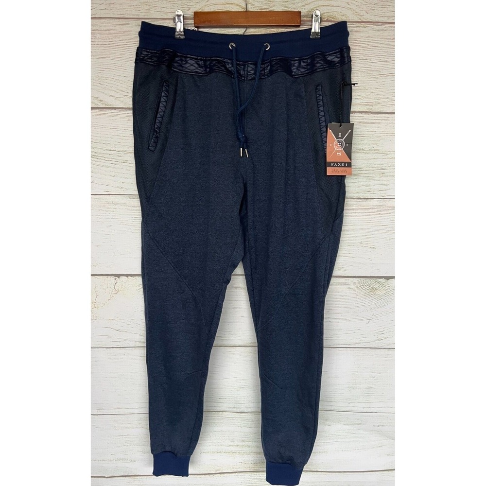 Faze 1 Jogger Pants Mens Skinny 2XL Blue Fleece Skinny Joggers Pants New
